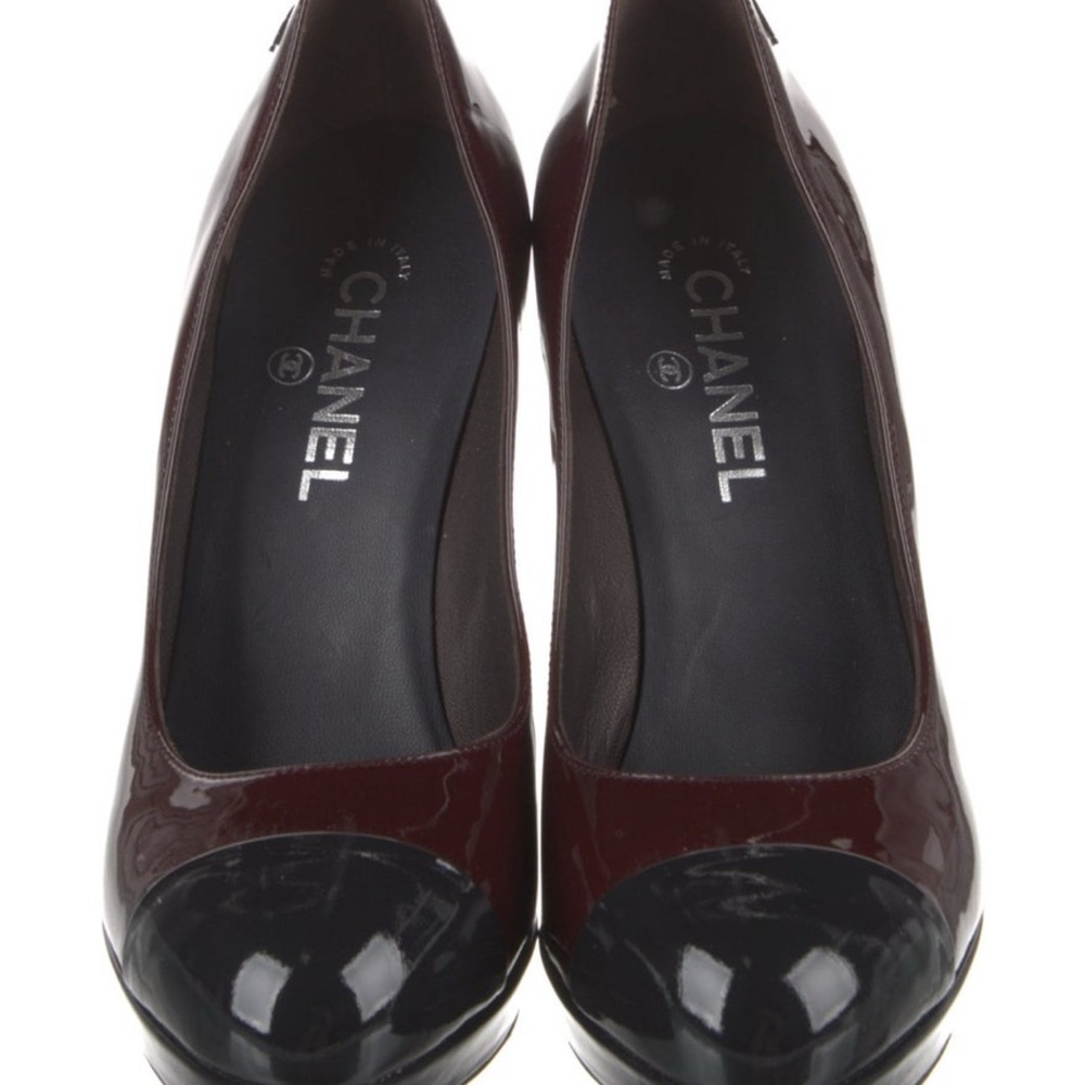 Chanel Black and Red Heels Timeless Elegance